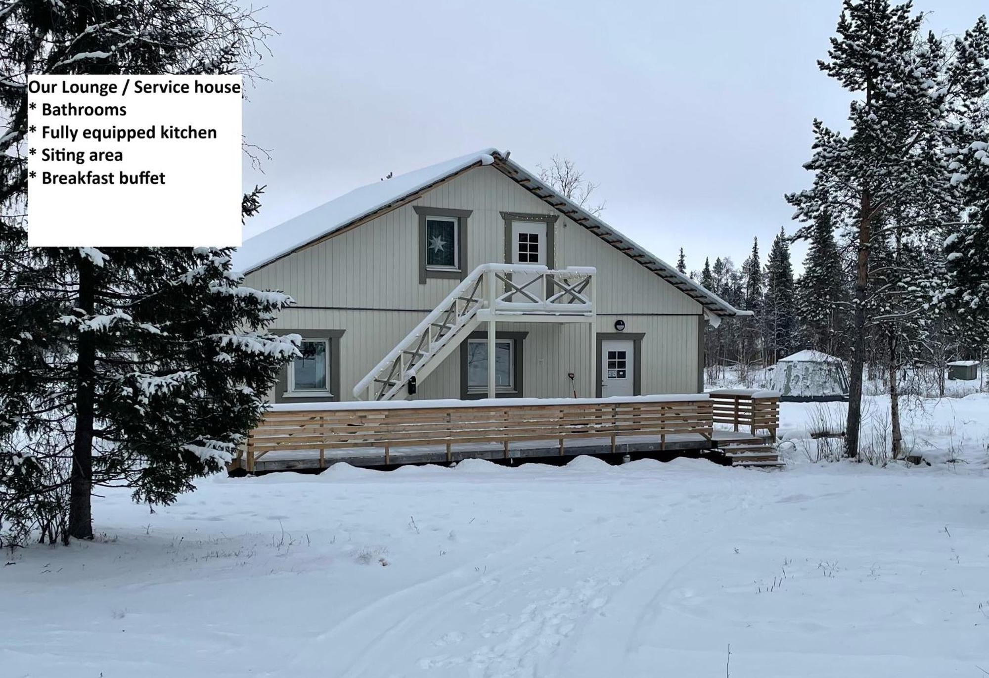 קירונה Aurora River Camp Glass Igloos & Cabins מראה חיצוני תמונה